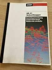 Betriebsanleitung Bedienungsanweisung Schaeff Schreitbagger HS 41 Stand 01/1996