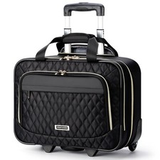 Rolling Laptop Bag, 15.6 Inch Rolling Briefcase for Women with Wheels, Carry ...