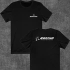 Boeing Aerospace Aviation Men's Black Size S to 5XL