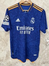 Benzema Real Madrid 2021-2022 Champions League away player issue jersey Size 6