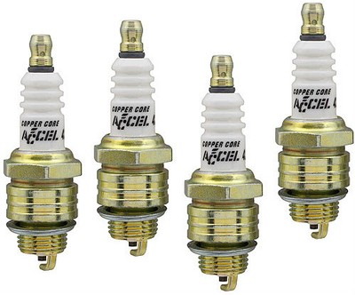 Accel Spark Plug Set 8 Shorty Header Chevy Small Block V8 265 283 307 327 350 Sb Ebay
