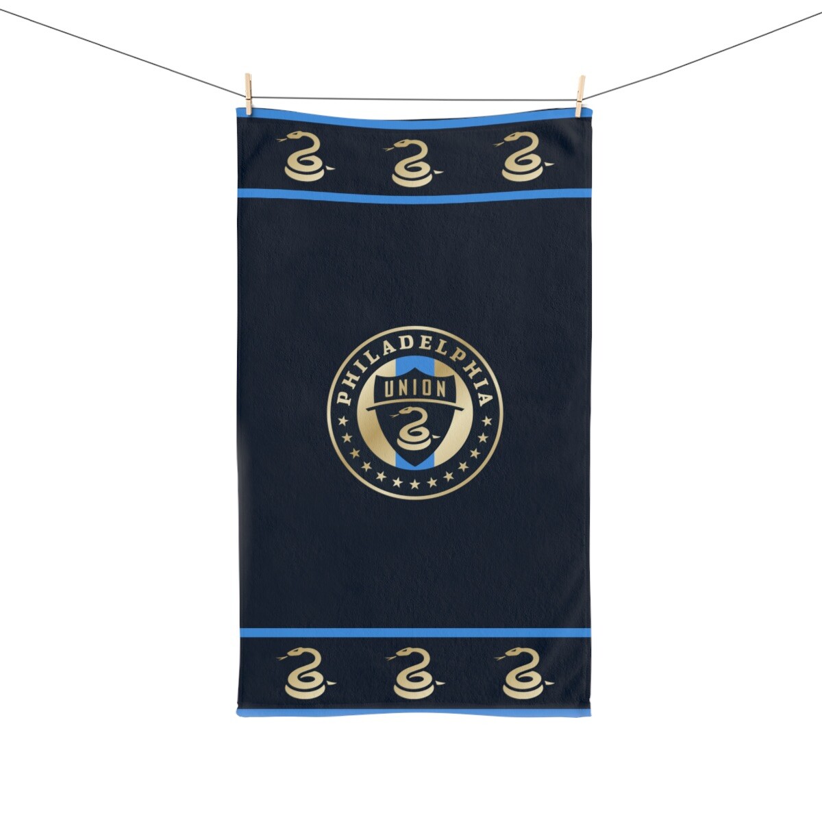 Philadelphia Union FC White Hand Towel 40.6x71.1cm MLS Football Club