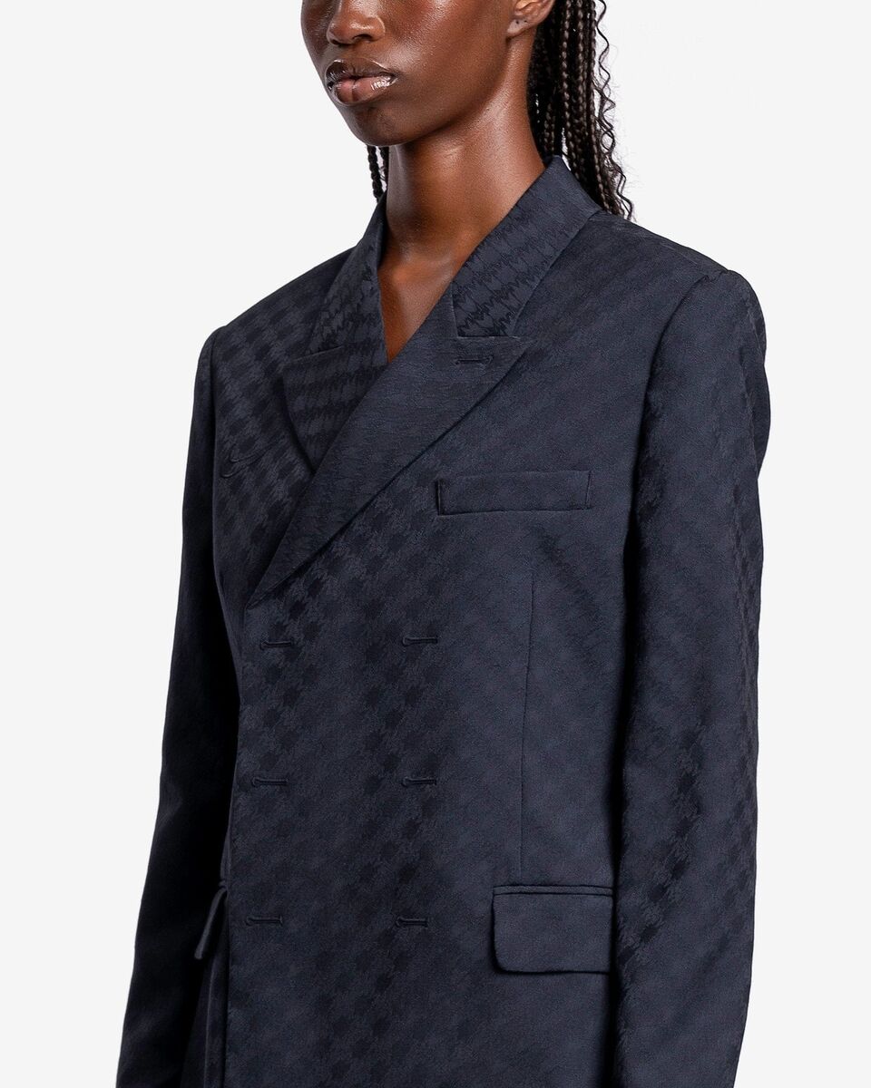MARTINE ROSE X NIKE Rose Mii Pitch Blue M Logo Jacket Blazer MARTINE ROSE X NIKE Rose Mii Pitch Blue M Logo Jacket Blazer