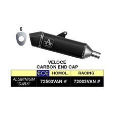 Silencer ARROW Slip-On Fast Aluminum for Triumph 1200 Tiger