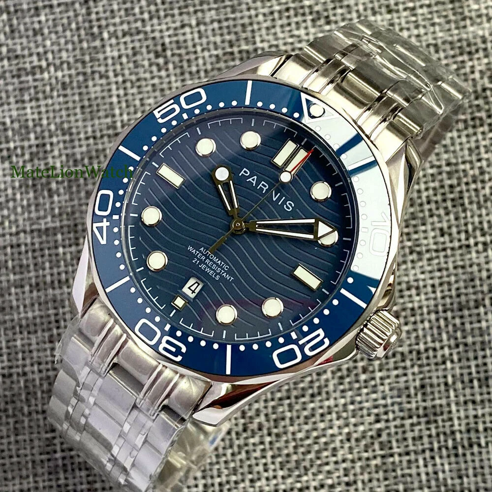 Parnis Miyota8215 Automatic Mechanical Men s Watch 42mm Sapphire Glass Date