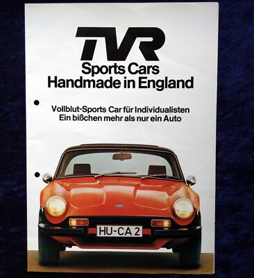 TVR 3000 und 3000M  Prospekt,  12.1976, gelocht