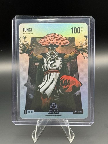 BO JACKSON BATTLE ARENA ~ #SBF-33 FUNGI (KAWHI LEONARD) SILVER STEEL FOIL