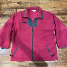 Vtg Columbia Made In USA Pink Y2K Regular Casual Fleece Jacket Womens XL