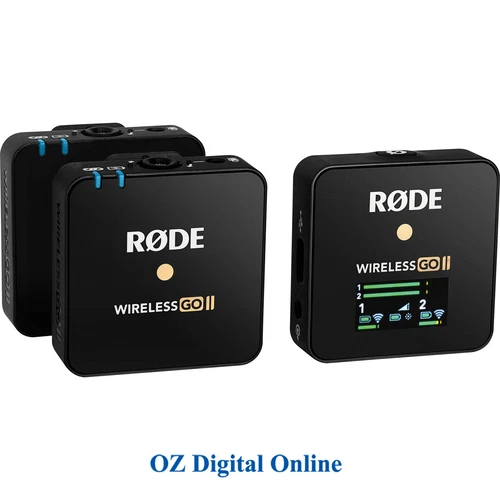 New Rode Wireless GO II Dual Channel Microphone System 1 Year Au Warranty