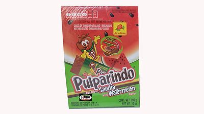 De La Rosa Pulparindo Sandia hot salted WATERMELON Flavor 20-pcs box 10-oz