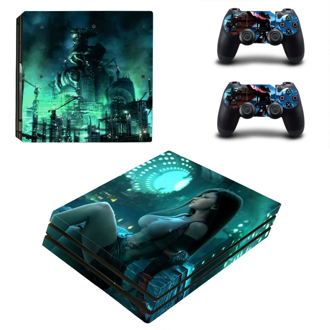 Final Fantasy 7 Remake PS4 Skin Sticker Decal for Sony PlayStation 4  Console and 2 controller