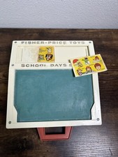 Vintage Fisher Price Toy 1972 School Days Desk Chalkboard DESK ONLY