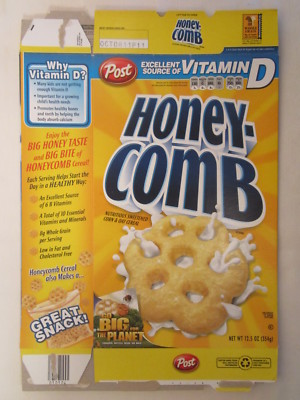 Empty POST Cereal Box HONEY COMB 2011 12.5 oz RECYCLE [G7C10u]