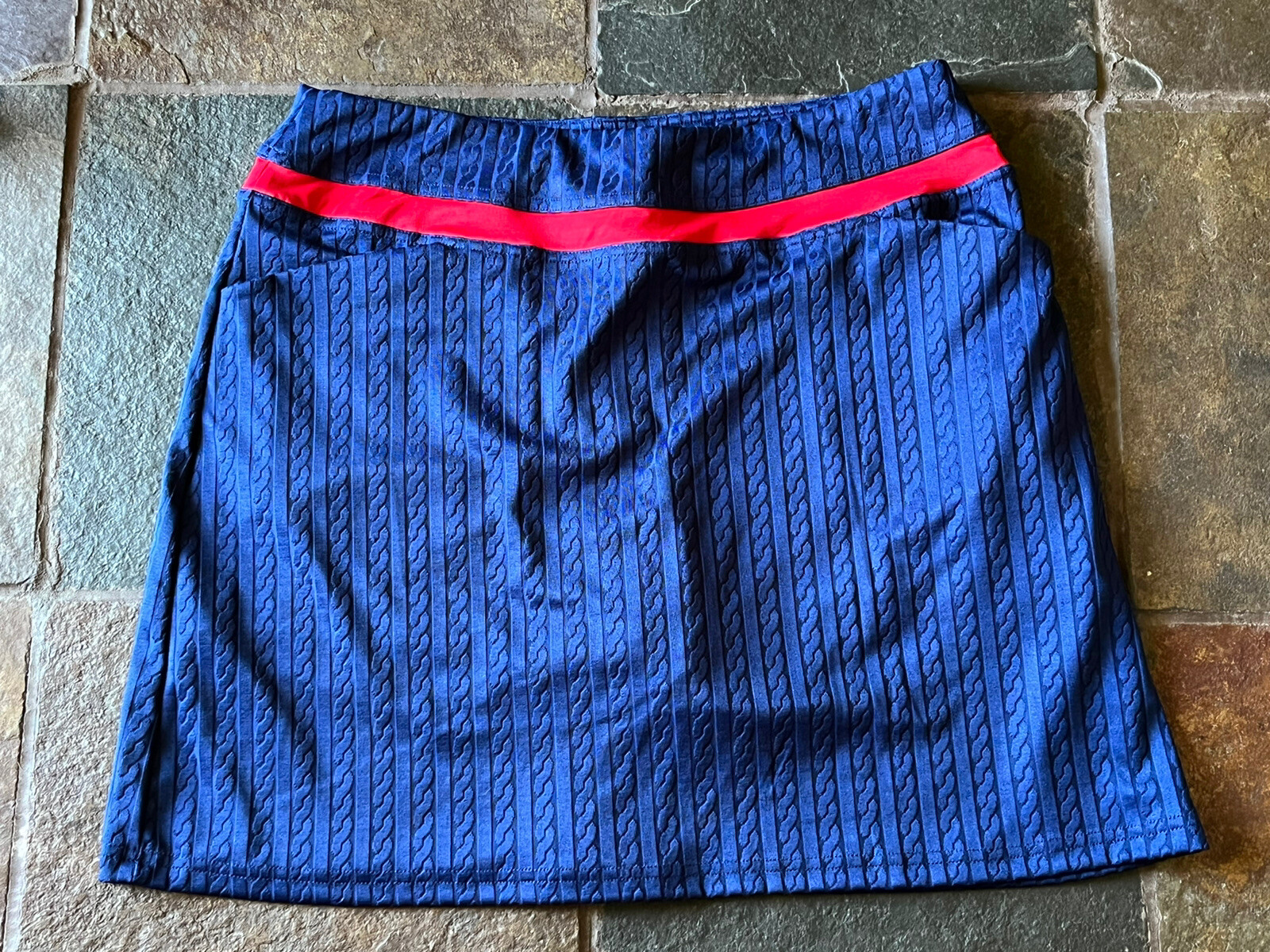 NWT GG Blue Tech Large L Golf Skort Skirt Women's Blue Tennis Pockets | eBay