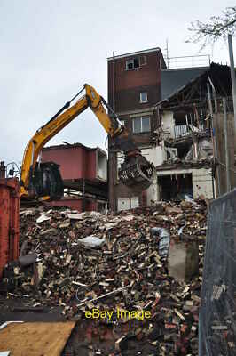Foto 12x8 Tiverton: Tiverton Hospital Victoria Wards Abriss A JCB wo c2012