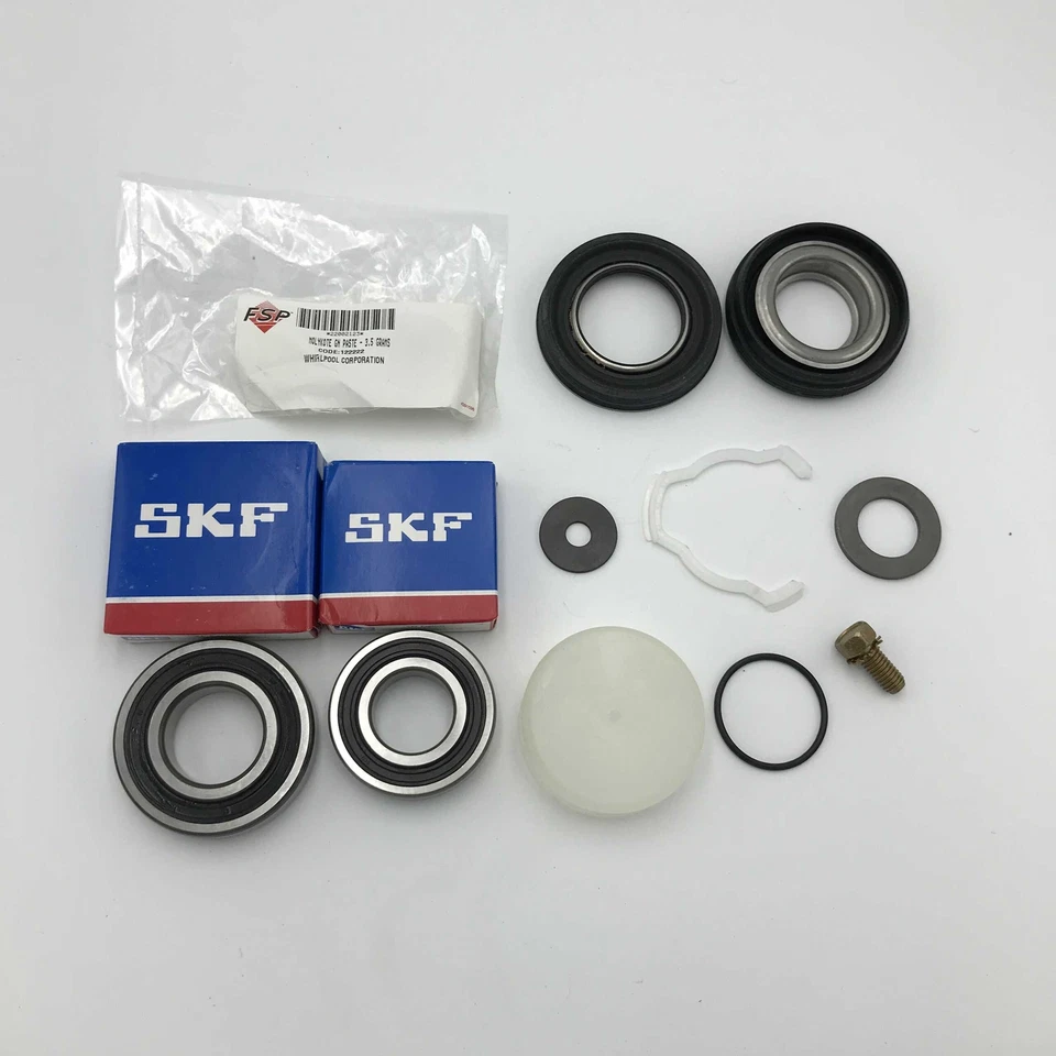NEW GENUINE OEM MAYTAG NEPTUNE WASHING MACHINE SEAL KIT & GENUINE SKF BEARING...