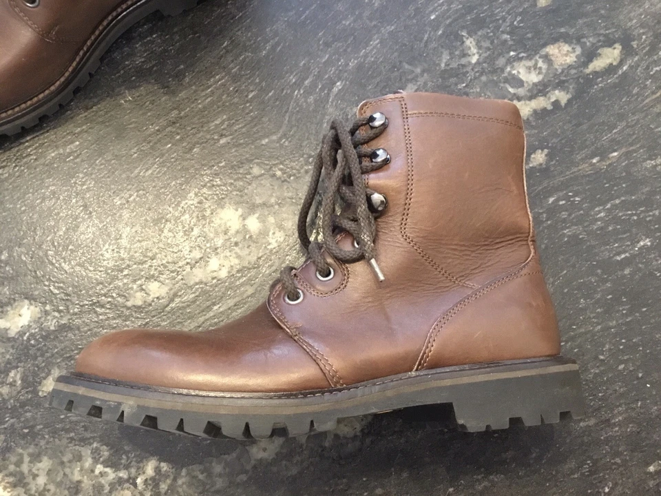 Superbe Boots Cuir Marron Max Mara 36 Fourrure Synthétique Amovible Tbe - Photo 2/4