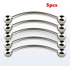 5pcs. Surgical Steel Curved Barbell Eyebrow T...