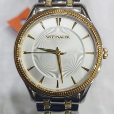S-9832R1 P1 WITTNAUER WHITE DIAL GOLDEN HANDS BEAUTIFUL MEN'S WATCH JM-16
