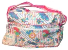 NEW WITH TAGS VINTAGE CUTIE PIE  PINK DIAPER BAG WITH /CHANING PAD  12" X 16"