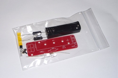 JOULE THIEF LED Flashlight UNBUILT PCB DIY electronics learning project toy KIT - Picture 2 of 3