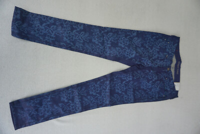 Seventy Three PEPE JEANS Needle Stretch Hose sli fit W31 L32 gemustert blau NEU.