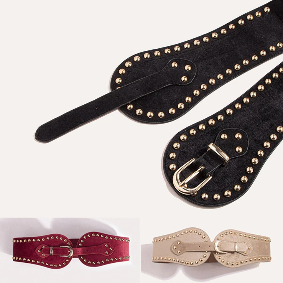 Damengürtel Metallschnallengürtel Elastisch Dehnbar Für Kleid Party *? - Bild 4 von 4