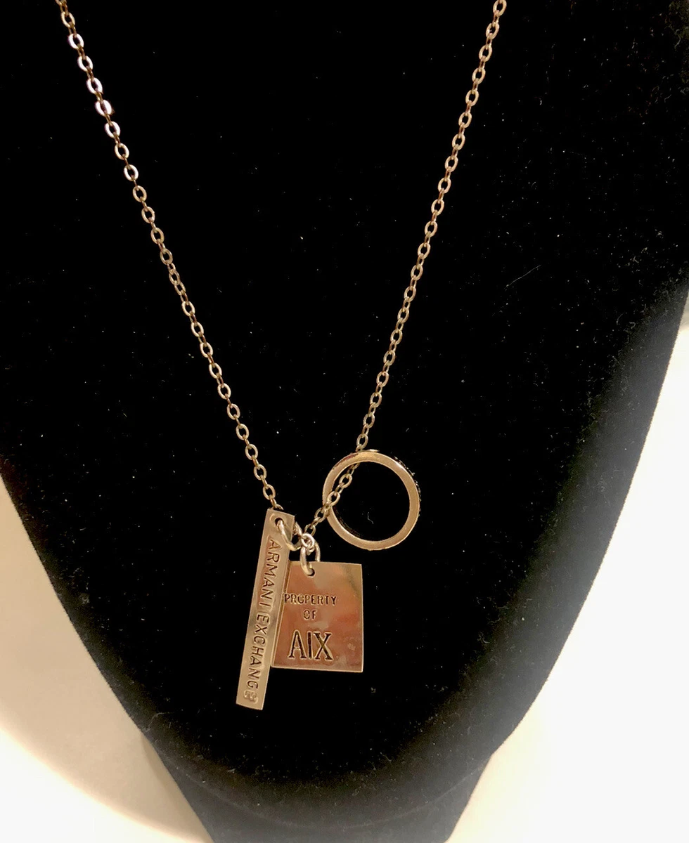 Armani exchange necklace clearance
