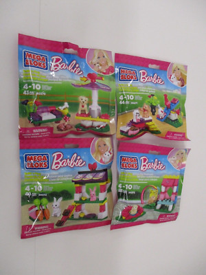 Mega Blocks Barbie 80270, 80271, 80272 & 80273 - 4 Artikel