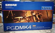 SHURE PGDMK4 4 PIECE DRUM MICROPHONE SET KIT PG53 PG56 A50D MOUNTS