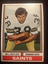1974 Topps #118 Saints Bill Butler Football Card