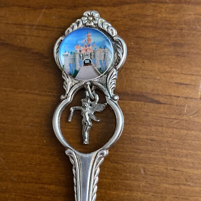 4 Disney Collectible Spoons - EURO DISNEY, DISNEYLAND TINKER BELL