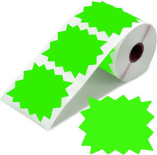 500 Piece Price Stickers Sale Tags Stickers Price Tags Adhesive Starburst Pri...