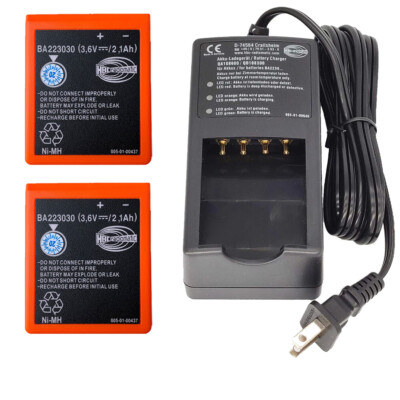 2X BA223030 Battery +QA108600 QD108300 Battery Charger 220V For HBC Crane Remote