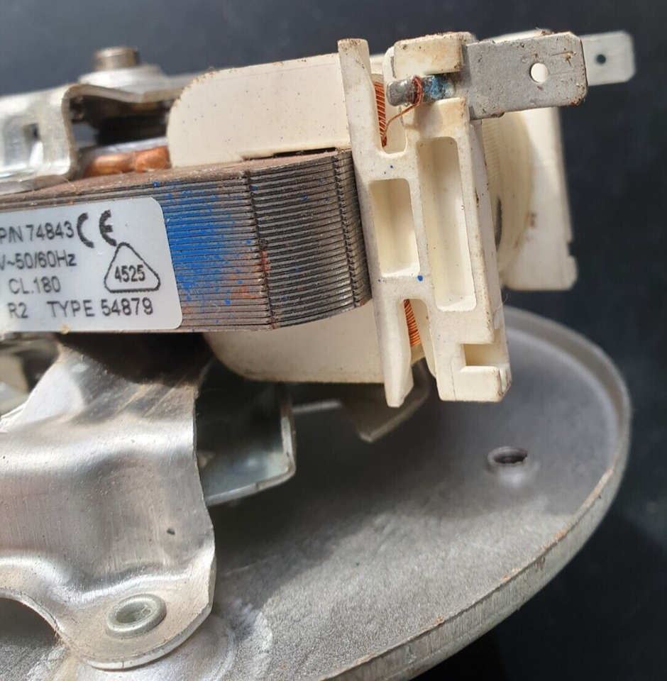 HOTPOINT HUE61 Cooker Oven Fan Motor Plaset P/N 74843 TYPE 54879 eBay
