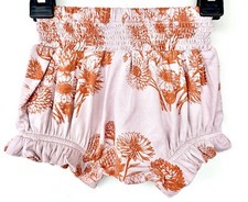 Kate Quinn Smocked Waist Bloomer Dahlia Design In Soft Bamboo Size 0-3 M