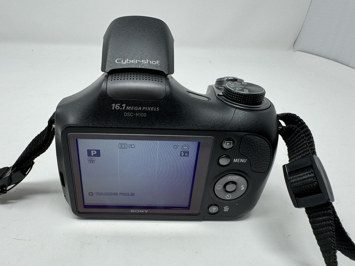 Sony CyberShot DSC-H100 16.1MP 21x Zoom Digital Camera Black | eBay