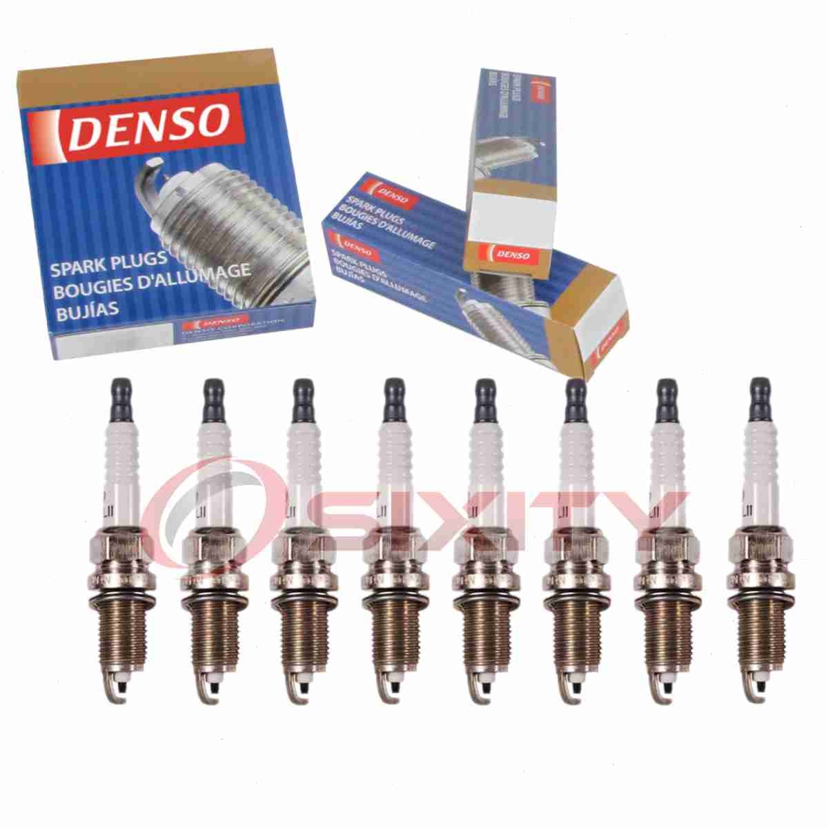 8 pc DENSO 3348 Standard Spark Plugs for KJ22CR-L11 98079-571-5G jh