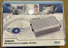Pyle PLMRA400 4 Ch 400 Watt Waterproof Marine Boat Power Audio Amp Amplifier