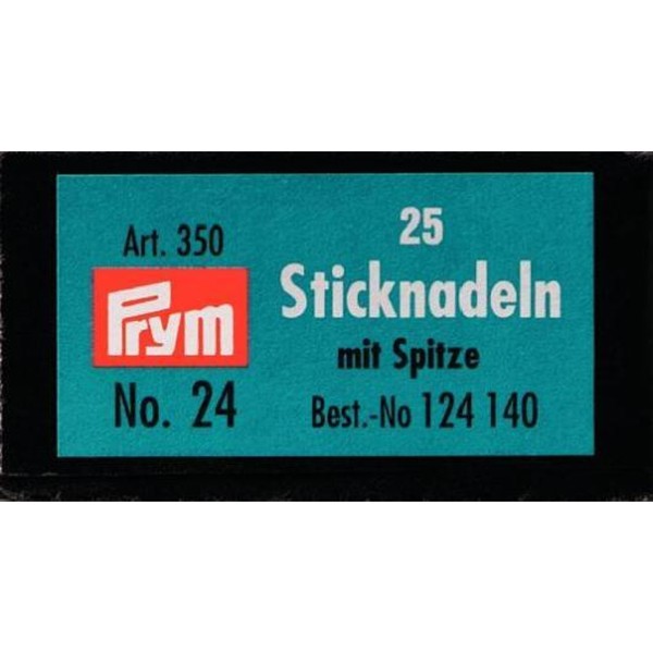 Sticknadeln 0,80X37Mm Silberfarbig Spitze Stü Silber Prym 124140-image