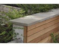 Mauerabdeckplatte Pultdach Naturgrau 49 Cm X 40 Cm X 3,7-5,7 Cm