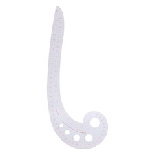 French Curve, DIY Sewing French Curve Ruler, Metric Sewing Ruler, Comma Grading