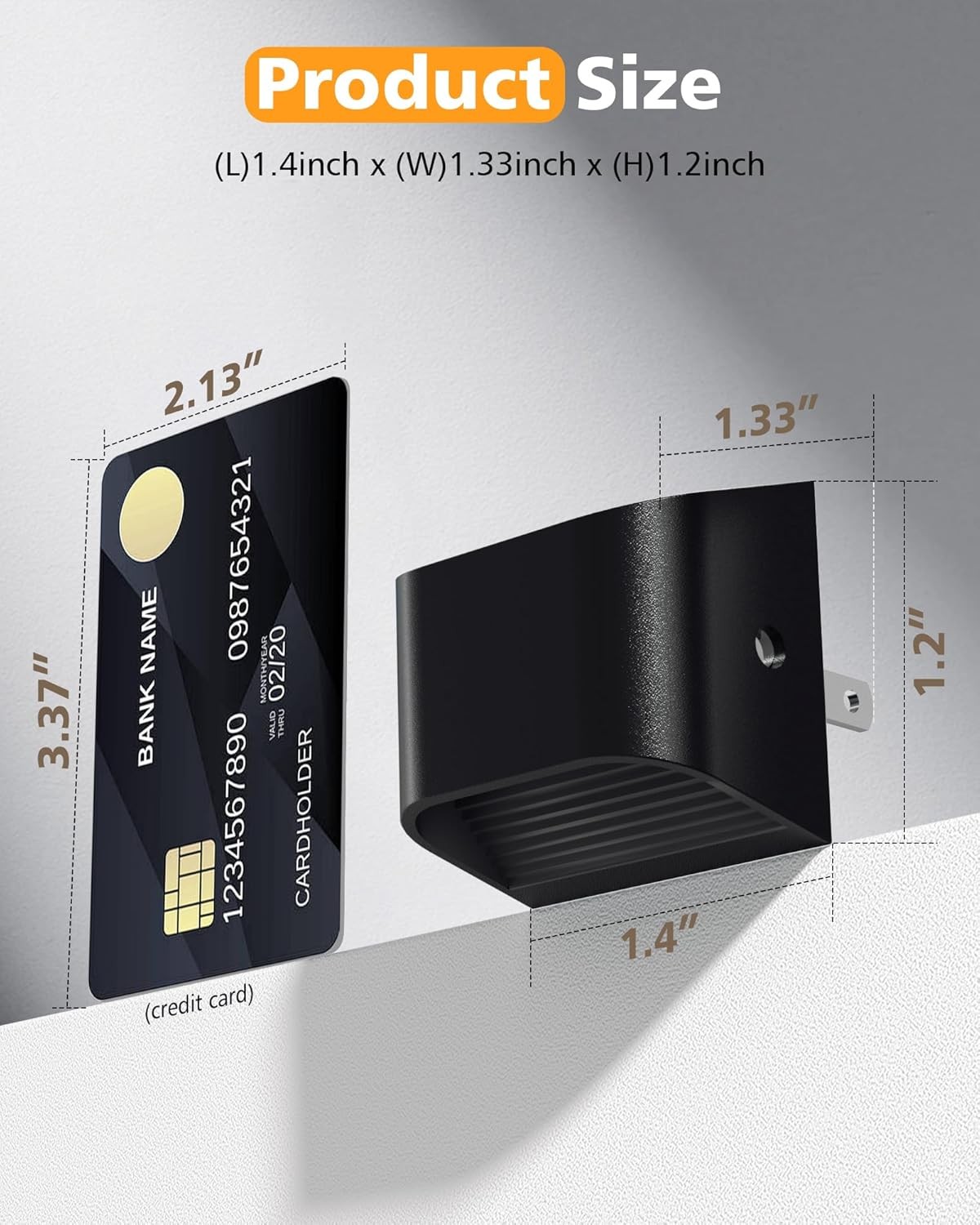 VOLISUN Night Lights Plug into Wall, 6 Pack Up and Down LED 6 Pack, Black 