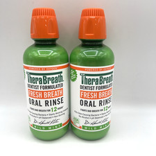 TheraBreath Fresh Breath Mouthwash, Mild Mint, 16oz Oral Rinse 2 Pack