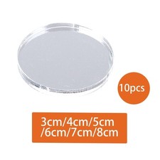 10 Pieces Figures Display Stand Circular Shape Acrylic Plate for Commercial