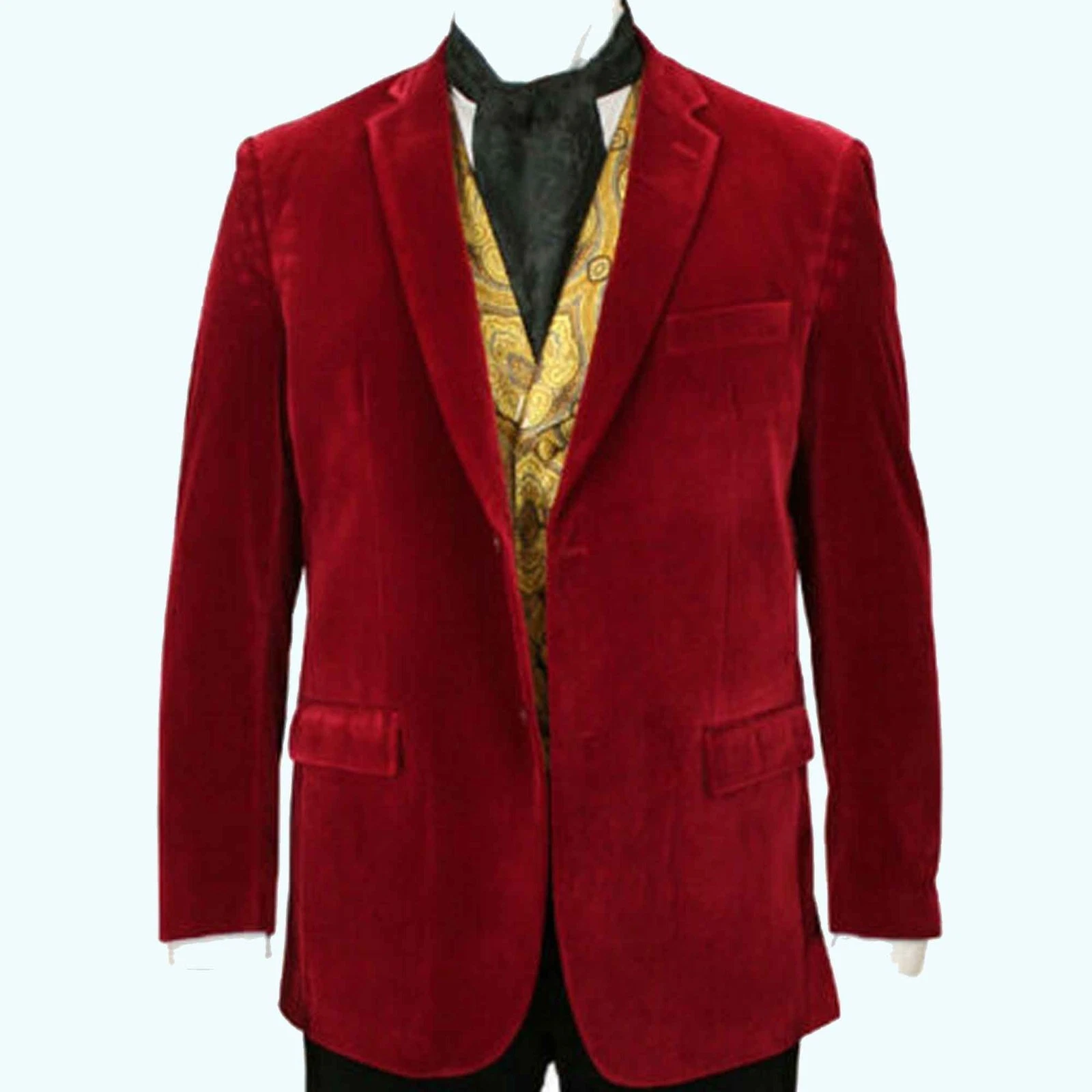 Men's Classic Red Velvet Blazer Designer Party Wear Wedding Dinner Jacket
