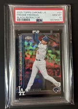 2025 Topps Chrome Limited Edition Freddie Freeman BLACK MLB LOGOMAN 07/10