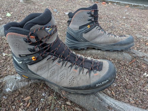 Salewa MS Alps Trainer 2 Mid GTX Athletic Hiking Trail Boots Mens 14 No Insoles