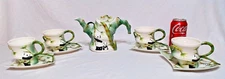 VINTAGE RARE PANDA BEAR & BAMBOO ART  TEASET ELEGANT 10 PC SET, ALL MINT