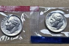 1984 P & D Roosevelt Dime 10C Philadelphia Denver Mint Cello Free Shipp